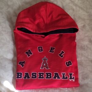 Angels Baseball Kids Red Hoodie